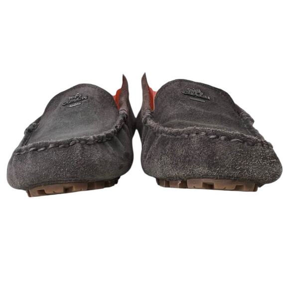 COACH Amber Suede Leather Loafer in Gray Women’s Size 8.5B Narrow - Picture 8 of 14